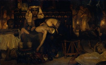  Death Art - Death of the Pharaohs Firstborn Son Romantic Sir Lawrence Alma Tadema